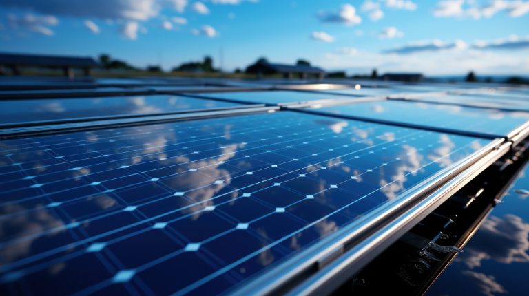 panneaux-photovoltaique-ombrage-centrale-energie-solaire-dispositif