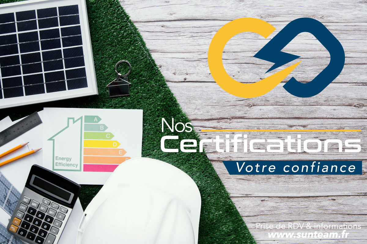 Certifications pose de panneaux solaires